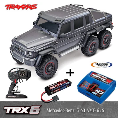 Traxxas TRX88296-4-SLVR Argento TRX-6 MB G63 AMG 6x6 + 5000 MAH Batteria Lipo + - Immagine 1 di 4