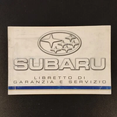 LIBRETTO TAGLIANDI SUBARU IMPREZA 1.6 1999 GARANZIA SERVIZIO ORIGINALE  🔺🔺🔺🔺 - Immagine 1 di 4