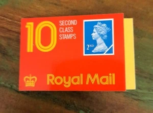 10 x 2nd class Stamp booklet Royal Mail, pre new 2023 Barcode Stamps, Blue Stamp - Picture 1 of 2
