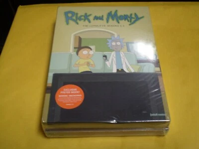 (4) Rick and Morty Season DVD Lot: Rick & Morty Seasons 1, 2, 3 & 4    Brand NEW - Image 1 of 2