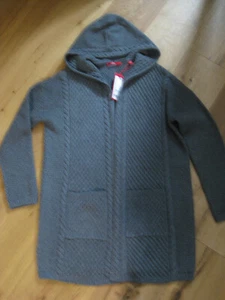 S.Oliver Strickjacke, dunkelgrau, mit Kapuze Gr. 40 neu - Bild 1 von 8