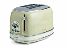TOSTAPANE ARIETE 155/03 TOASTER 2 TOAST COLAZIONE BRUSCHETTE SANDWICH BEIGE