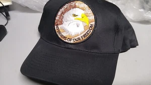 Black Cap w/Patch: In Memory of Our Troops Defenders of our Freedom - Picture 1 of 3
