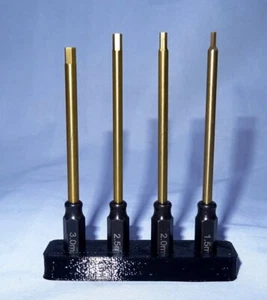 Hex Driver Bits for Allen Head Screws 4 Sizes Hardened Steel UK Seller - Picture 1 of 9
