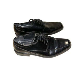 Scarpe eleganti Stacy Adams nere Oxford pelle classiche preppy carriera uomo taglia 8 M - Foto 1 di 8