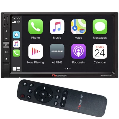 Nakamichi NAM3510-M7 7" Double DIN Digital Receiver Apple Carplay Car Stereo - Image 1 of 4
