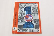 Vintage WHA Winnipeg Jets Official Magazine Hockey Team Book -N2