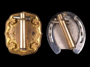 Pisapapeles del ejército japonés KaiKosya espada herradura de latón estilo Tsuba Manchuria - Imagen 1 de 10