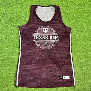 Texas A&M Team Issue Practice Jersey Med. Aggie Basketball Reversible Adidas EUC - Bild 1 von 8