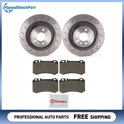 Rotores de freno de disco trasero Brembo pastillas de freno para Mercedes-Benz CL55 AMG 2003-2006 Foto 1 de 4