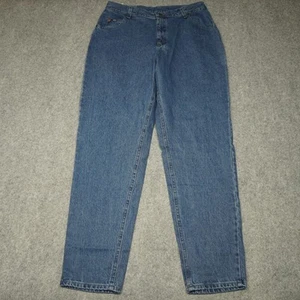 New LEE Pepper Stone Relaxed Fit Women Size 18 L Denim Blue Jeans Vintage - Picture 1 of 10