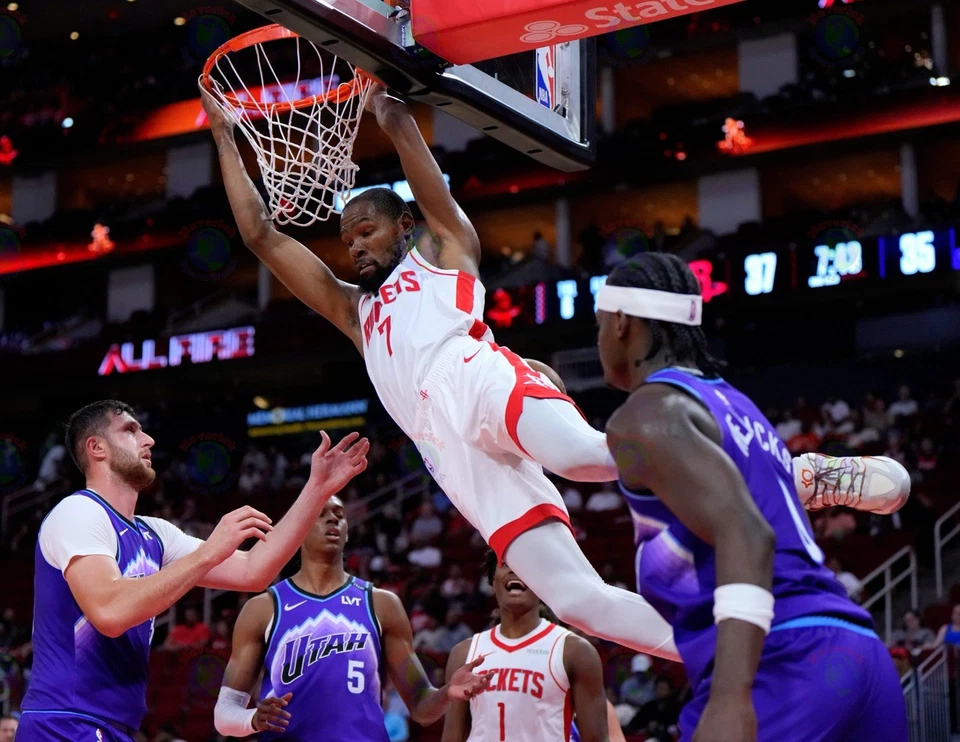 Foto 8x10 Kevin Durant Houston Rockets NBA Baloncesto Jugador Más Valioso Campeón Foto 1 de 1