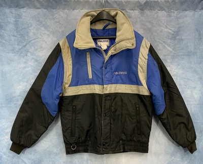 VTG Polaris Snowmobile Gear Jacket Men's L Tall Blue Gray US Union Made - Image 1 of 4