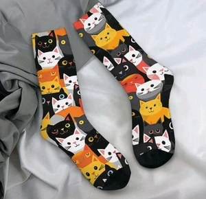 cat socks Colorful Christmas Stocking Stuffer NEW Free Shipping - Picture 1 of 5