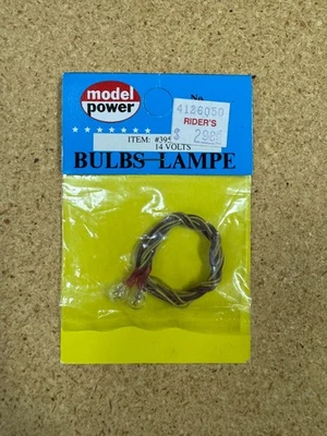 Model Power 395 14 Volt Clear Gas Pea Light Bulbs with Wires (Pack of Two) - Image 1 of 3