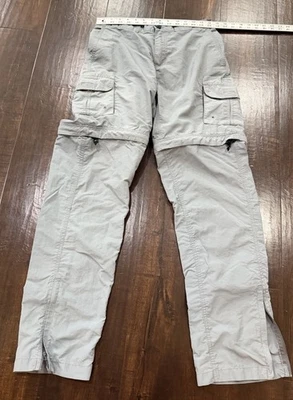 Magellan Outdoors Fish Gear Zip-Off Convertible Cargo Pants Gray Men’s S Water-R - Image 1 of 4