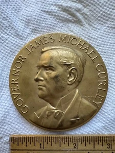 Antique 3” Bronze Medal Governor James Michael Curley Medallic Art Co. NY - Picture 1 of 5