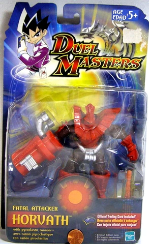 Hasbro Action Figure Duel Masters Horvath Final Attacker Damaged Card 2003 SGF Cover