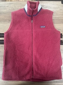 Vintage Patagonia Vest Size Kids 14 Color Raspberry - Picture 1 of 22