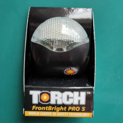 Lanterna FrontBright Pro 5 LED luz frontal 3 modos lâmpada de montagem em barra nova na caixa - Imagem 1 de 3