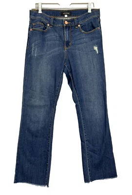 Pantalones de mezclilla halógenos acampanados para mujer azul con dobladillo crudo Nordstrom ~ talla 28 Foto 1 de 4