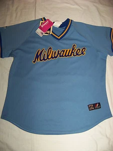 Camiseta deportiva para mujer de los Milwaukee Brewers nueva con etiquetas - Imagen 1 de 3