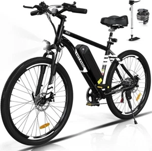 HITWAY Electric Bike for Adults 26" Fat Tire E Bike Removable Battery 500W MTB - Photo 1 sur 17