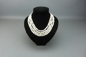 Ravissant collier de quatre rangs de perle de Chine, en bon état, très joli.  - Picture 1 of 5