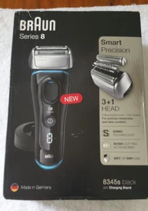 Braun Series 8 Wet and Dry 8345S Cordless Rechargeable Men's Electric Razor - Picture 1 of 19
