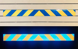 Nastro decalcomanie Orafol personalizzato pannello riflettente Chevron Oralite V98  - Foto 1 di 12