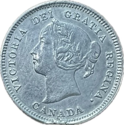 Canada 1885 5 Cents ~ Obv 5, S5/5 VF - Image 1 of 4