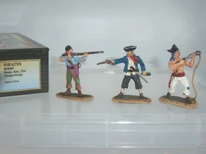 CONTE PIR007 PIRATES STANDING FIRING READY AIM FIRE METAL TOY SOLDIER FIGURE SET - Picture 1 of 2