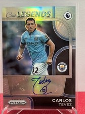 2022/23 CARLOS TEVEZ PRIZM EPL CLUB LEGENDS SILVER AUTOGRAPH 71/99