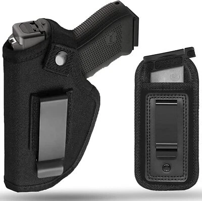 Tactical Concealed Carry IWB/OWB Belt Gun Holster Pouch & Single Magazine Pouch - Image 1 of 4