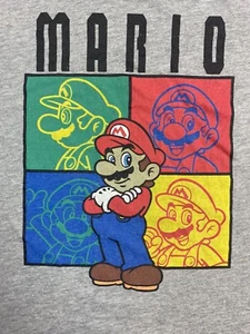 Vintage Style Nintendo Super Mario Bros T Shirt XL Pop Art Spellout B6 - Picture 1 of 4