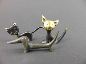 3 Miniatur Figuren Walter Bosse für Baller 2 Katzen ein Dackel - Bild 1 von 6