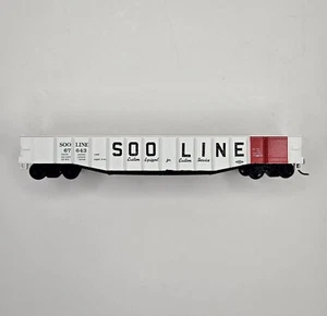 HO Athearn Soo Line 50ft Rib-Side Steel Mill Gondola 67643 Vintage - Picture 1 of 23