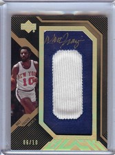 Walt Frazier 2007-08 UD Black Number Patch Auto Knicks #NA-WF 06/10
