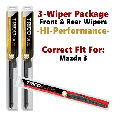 Wipers 3-pk Hi-Performance fits 2010-2013 Mazda 3 - 25240/190/14A Foto 1 de 4