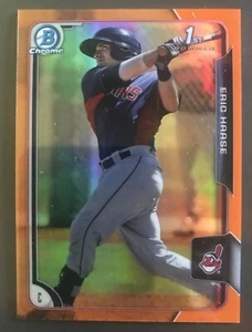 2015 Bowman Chrome Prospects  Eric Haase Orange Refractor # 15/25 BCP140 - Picture 1 of 2