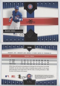 2005 Donruss Champions Black Impressions /5 Sammy Sosa #338