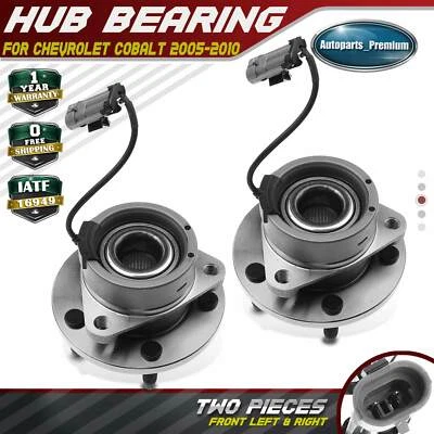 Front LH & RH Wheel Hub Bearing Assembly for Chevy Cobalt Pontiac G5 Saturn Ion Foto 1 de 4
