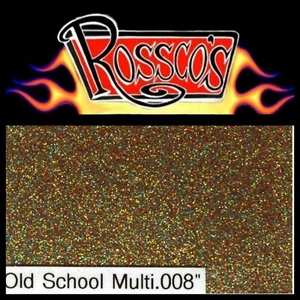Old School Multi -Rossco's Old School Hotrod Metal Flake Fine medium or Coarse - Picture 1 of 7