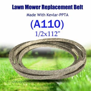 Lawn Mower Deck Belt Replacement 1/2x112" (A110) Triangle For 110-6871 165632 - Picture 1 of 5
