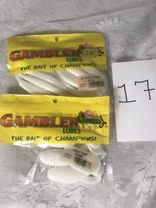 Esche da gioco 6" Flapp'n Shad bianco e rospo bianco canna - Foto 1 di 4
