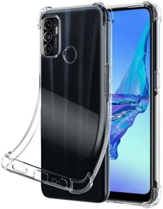 For OPPO A53 Case, Clear Silicone Slim Armour Gel TPU Phone Cover + Screen Guard - Zdjęcie 1 z 11