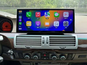 Android 13 GPS Navi 12.3" Carplay For BMW 7 Series E65/E66 2005-2008 With AUX - Picture 1 of 20