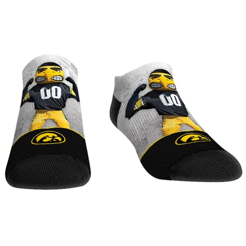Youth Rock Em Socks Iowa Hawkeyes Mascot Walkout Low-Cut Socks Cover