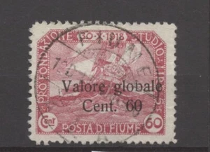 Nº: 133250 - FIUME (ITALIA) - SELLO ANTIGUO 60 C con OP. "VALORE GLOBAL.. - USADO!! - Imagen 1 de 1