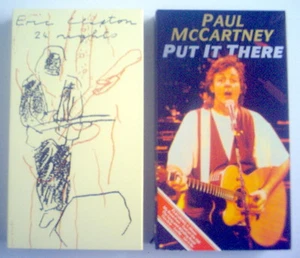 LOT OF 2 VHS VIDEOTAPES, 1991'S ERIC CLAPTON + 1989'S PAUL McCARTNEY - Imagen 1 de 4